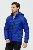 Купить Куртка стеганная Valianly синего цвета 93349S, фото 4