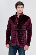 Купить Куртка велюровая классическая Valianly фиолетового цвета 93351F, фото 5