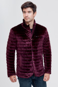 Купить Куртка велюровая классическая Valianly фиолетового цвета 93351F, фото 7
