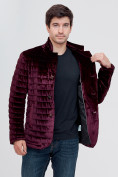 Купить Куртка велюровая классическая Valianly фиолетового цвета 93351F, фото 8