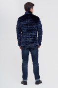 Купить Куртка велюровая классическая Valianly темно-синего цвета 93351TS, фото 4