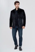 Купить Куртка велюровая классическая Valianly черного цвета 93351Ch, фото 2