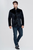 Купить Куртка велюровая классическая Valianly черного цвета 93351Ch, фото 3