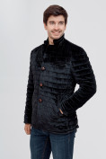 Купить Куртка велюровая классическая Valianly черного цвета 93351Ch, фото 6