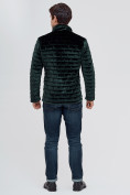 Купить Куртка велюровая классическая Valianly темно-зеленого цвета 93352TZ, фото 4
