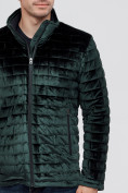 Купить Куртка велюровая классическая Valianly темно-зеленого цвета 93352TZ, фото 6