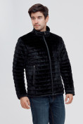 Купить Куртка велюровая классическая Valianly черного цвета 93352Ch, фото 3