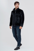 Купить Куртка велюровая классическая Valianly черного цвета 93352Ch, фото 5