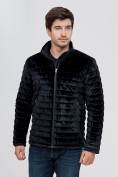 Купить Куртка велюровая классическая Valianly черного цвета 93352Ch, фото 6