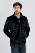 Купить Куртка велюровая классическая Valianly черного цвета 93352Ch, фото 7
