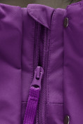 Купить Парка зимняя подростковая для девочки фиолетового цвета 9340F, фото 10