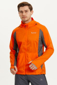 Купить Ветровка спортивная Valianly мужская оранжевого цвета 93420O, фото 3