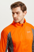 Купить Ветровка спортивная Valianly мужская оранжевого цвета 93420O, фото 10
