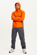 Купить Ветровка спортивная Valianly мужская оранжевого цвета 93420O, фото 14