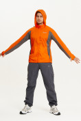 Купить Ветровка спортивная Valianly мужская оранжевого цвета 93420O, фото 16