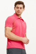 Купить Футболка спортивная поло Valianly мужская розового цвета 93426R, фото 3