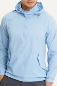 Купить Анорак ветровка Valianly мужская голубого цвета 93430Gl, фото 5