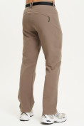 Купить Спортивные брюки Valianly мужские коричневого цвета 93434K, фото 2