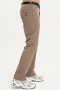 Купить Спортивные брюки Valianly мужские коричневого цвета 93434K, фото 3