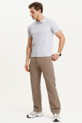 Купить Спортивные брюки Valianly мужские коричневого цвета 93434K, фото 8