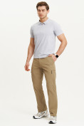 Купить Спортивные брюки Valianly мужские бежевого цвета 93435B, фото 9