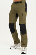 Купить Спортивные брюки и шорты Valianly мужские цвета хаки 93438Kh, фото 2