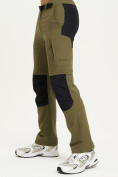 Купить Спортивные брюки и шорты Valianly мужские цвета хаки 93438Kh, фото 3