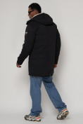 Купить Парка мужская зимняя с мехом черного цвета 93598Ch, фото 6