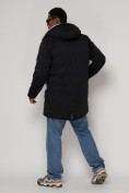 Купить Парка мужская зимняя с мехом черного цвета 93601Ch, фото 4