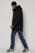 Купить Парка мужская зимняя с капюшоном черного цвета 93610Ch, фото 5