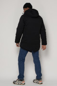 Купить Парка мужская зимняя с капюшоном черного цвета 93610Ch, фото 6