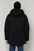 Купить Парка мужская зимняя с капюшоном черного цвета 93610Ch, фото 7