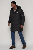 Купить Куртка зимняя мужская классическая черного цвета 93627Ch, фото 2
