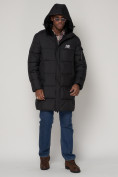 Купить Куртка зимняя мужская классическая черного цвета 93627Ch, фото 5