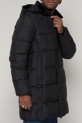 Купить Куртка зимняя мужская классическая черного цвета 93627Ch, фото 7