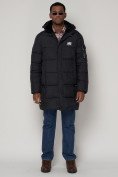Купить Куртка зимняя мужская классическая темно-синего цвета 93627TS