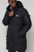 Купить Куртка зимняя мужская классическая темно-синего цвета 93627TS, фото 10