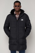Купить Куртка зимняя мужская классическая темно-синего цвета 93627TS, фото 13
