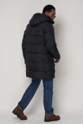 Купить Куртка зимняя мужская классическая темно-синего цвета 93627TS, фото 4