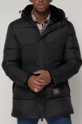 Купить Куртка зимняя мужская классическая черного цвета 93629Ch, фото 11