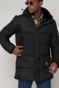 Купить Куртка зимняя мужская классическая черного цвета 93629Ch, фото 12