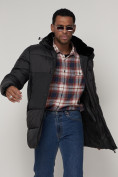 Купить Куртка зимняя мужская классическая черного цвета 93629Ch, фото 15