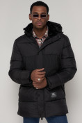 Купить Куртка зимняя мужская классическая черного цвета 93629Ch, фото 7