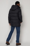 Купить Куртка зимняя мужская классическая темно-синего цвета 93629TS, фото 4