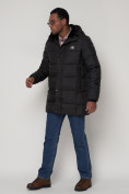 Купить Куртка зимняя мужская классическая черного цвета 93687Ch, фото 2