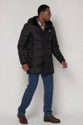 Купить Куртка зимняя мужская классическая черного цвета 93687Ch, фото 3