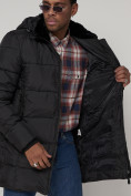 Купить Куртка зимняя мужская классическая черного цвета 93687Ch, фото 11
