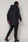 Купить Куртка зимняя мужская классическая темно-синего цвета 93687TS, фото 4