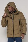 Купить Спортивная молодежная куртка мужская бежевого цвета 93691B, фото 7
