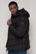 Купить Спортивная молодежная куртка мужская черного цвета 93691Ch, фото 12